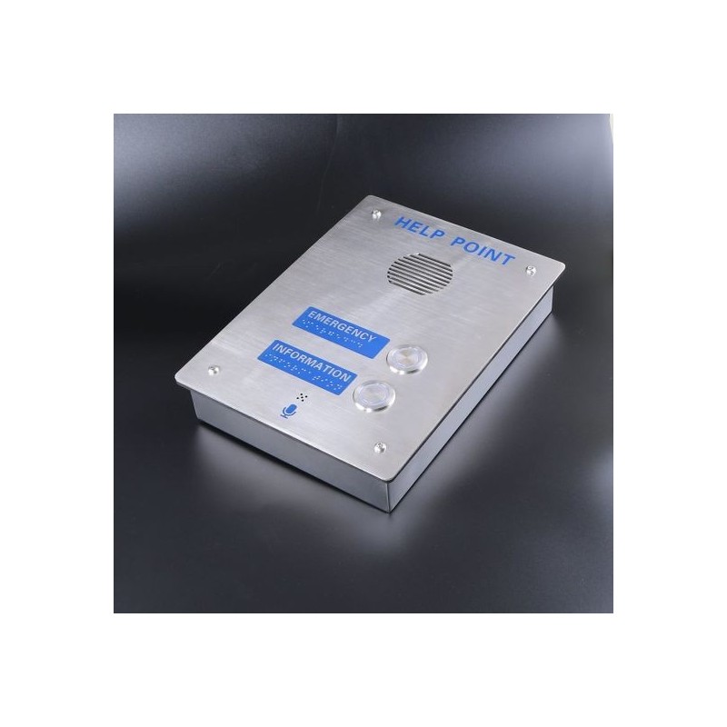 Flush-mounted elevator intercom JR303-SC-IW